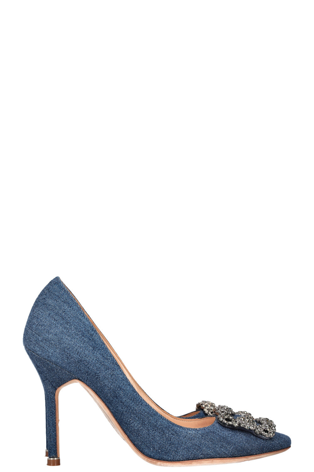 MANOLO BLAHNIK Hangisi Heels Denim