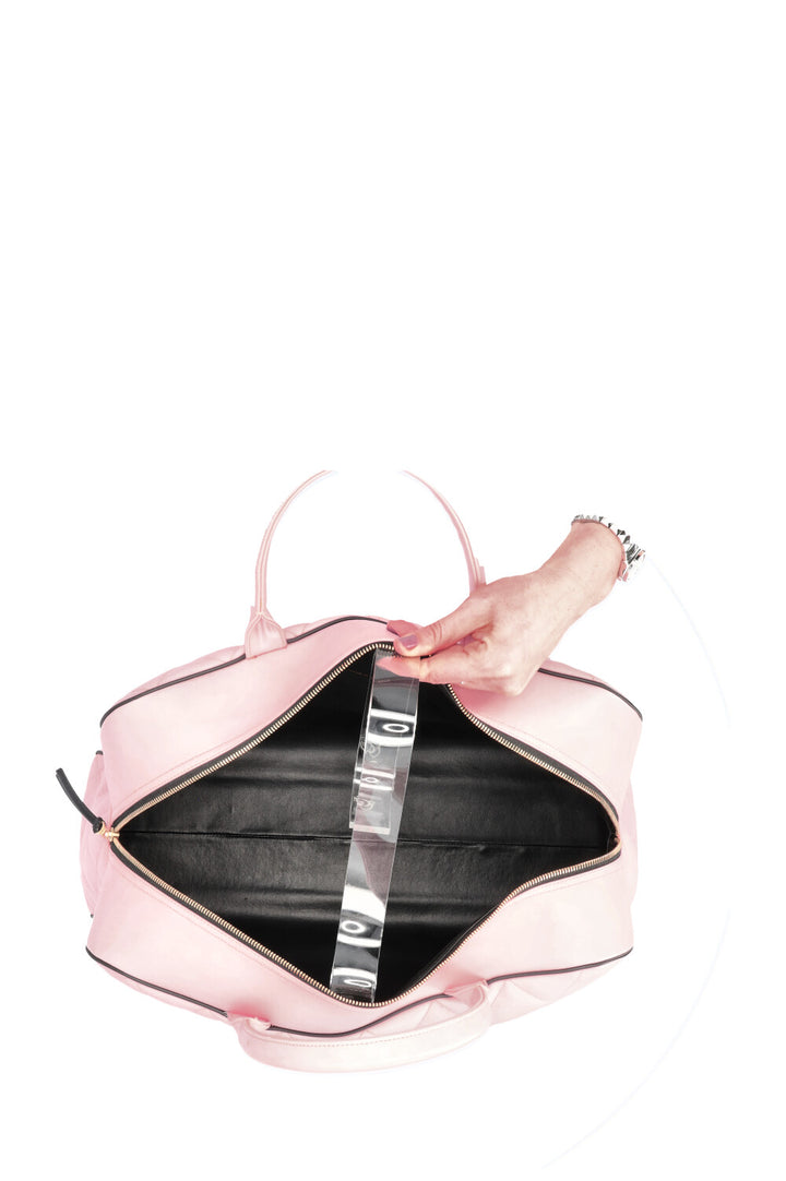CHANEL Bowling Bag Calfskin Pink