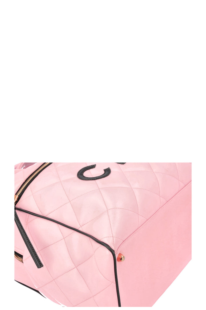 CHANEL Bowling Bag Calfskin Pink
