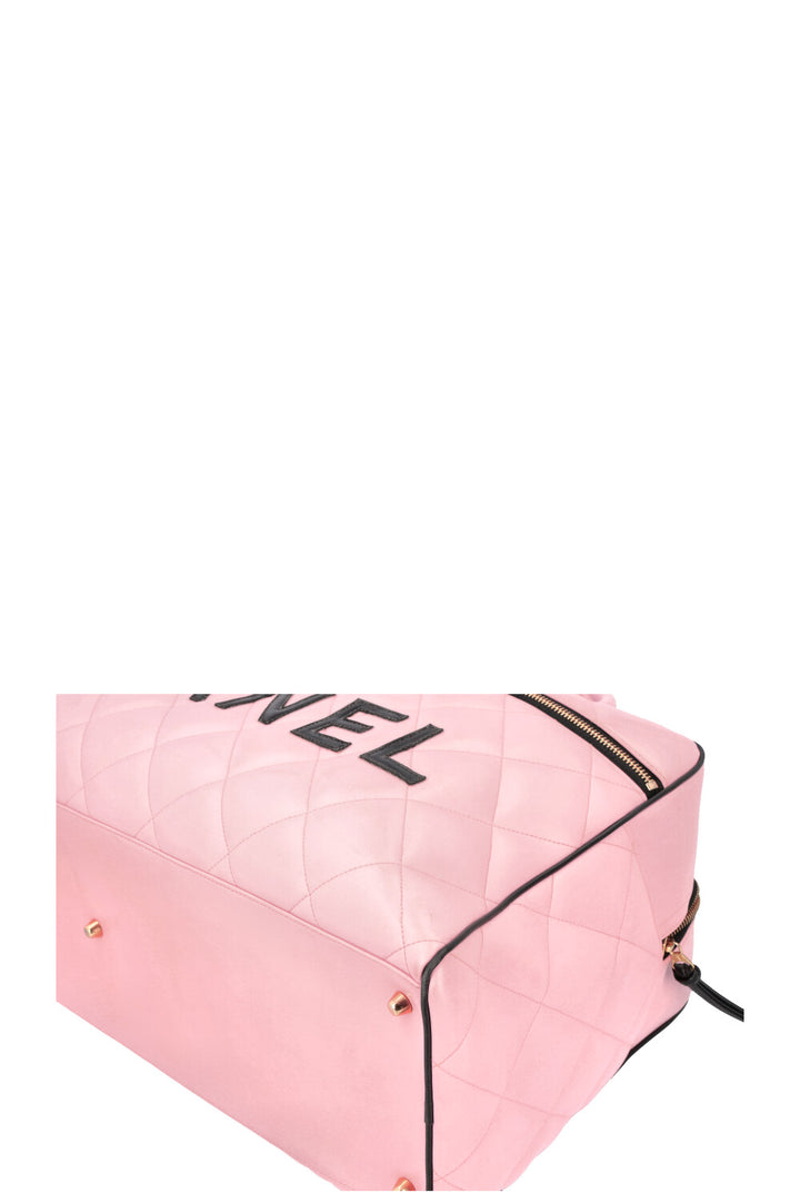 CHANEL Bowling Bag Calfskin Pink