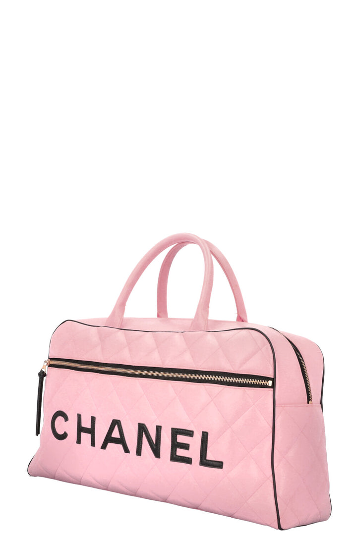 CHANEL Bowling Bag Calfskin Pink