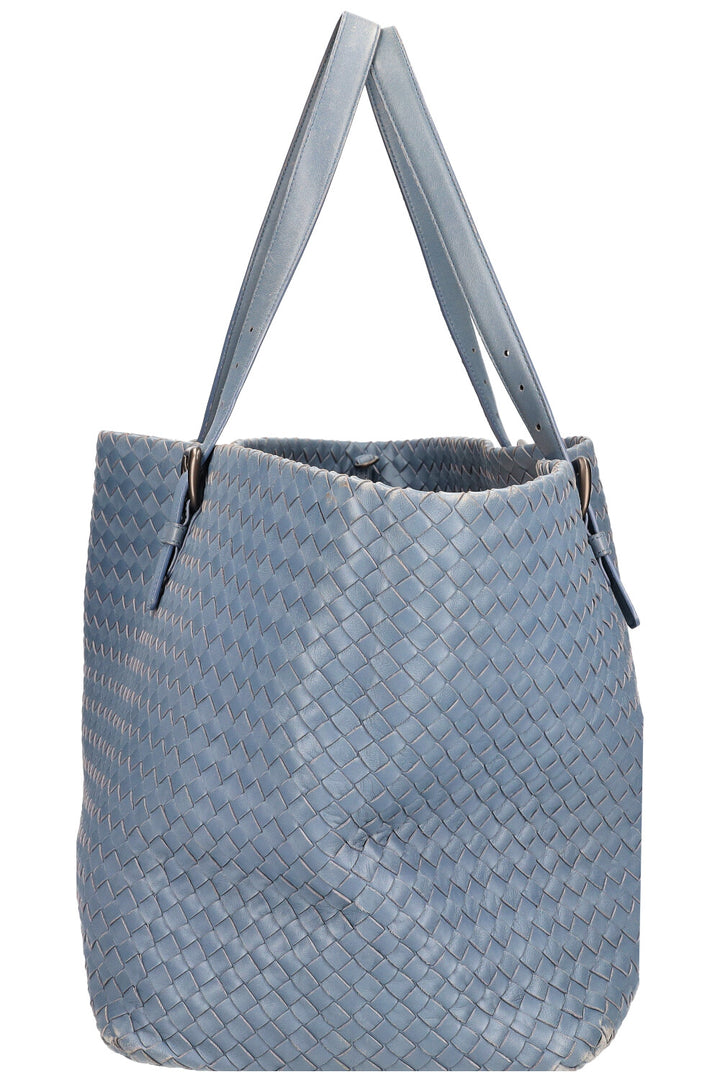 BOTTEGA VENETA Intrecciato Shopping Tote Blue