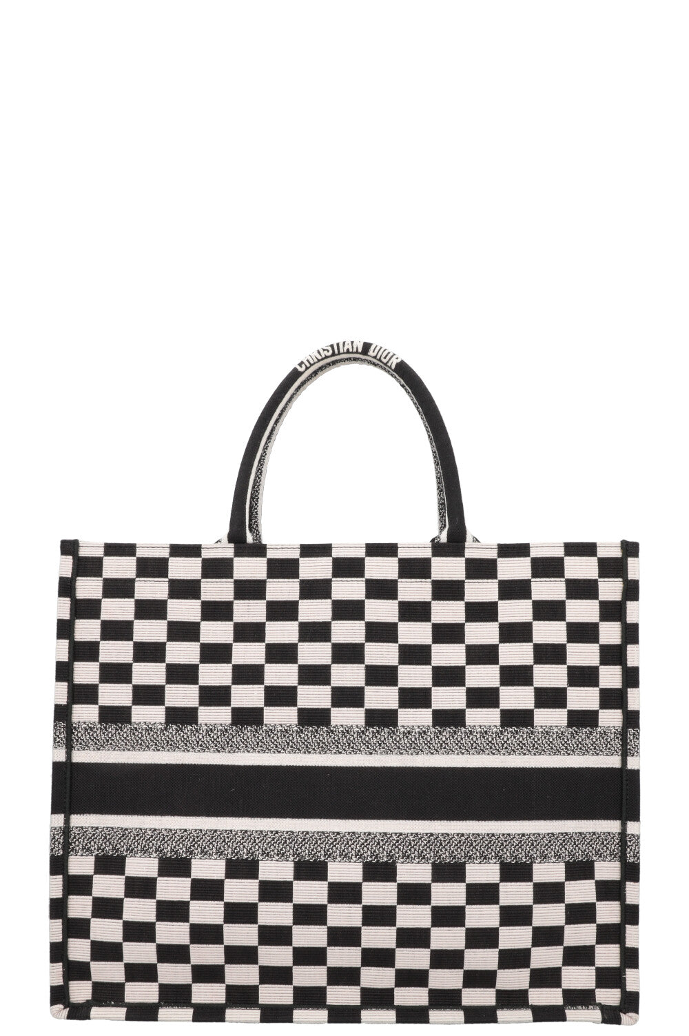 Dior black and white checkered bag online