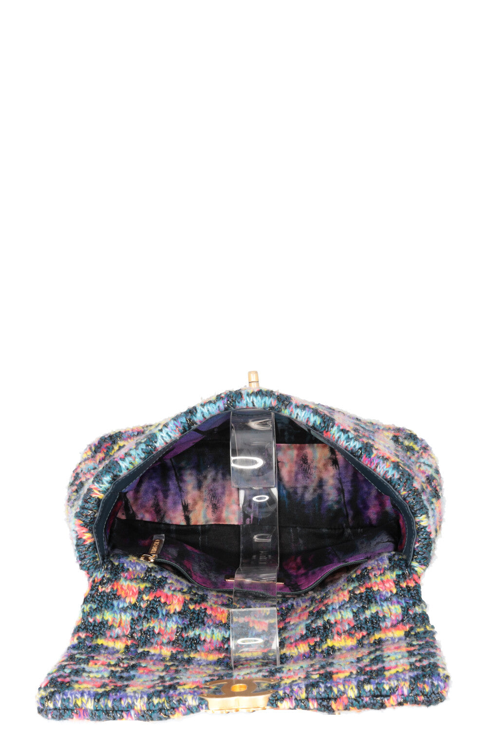 CHANEL Small 19 Knit Crossbody Bag Multicolor
