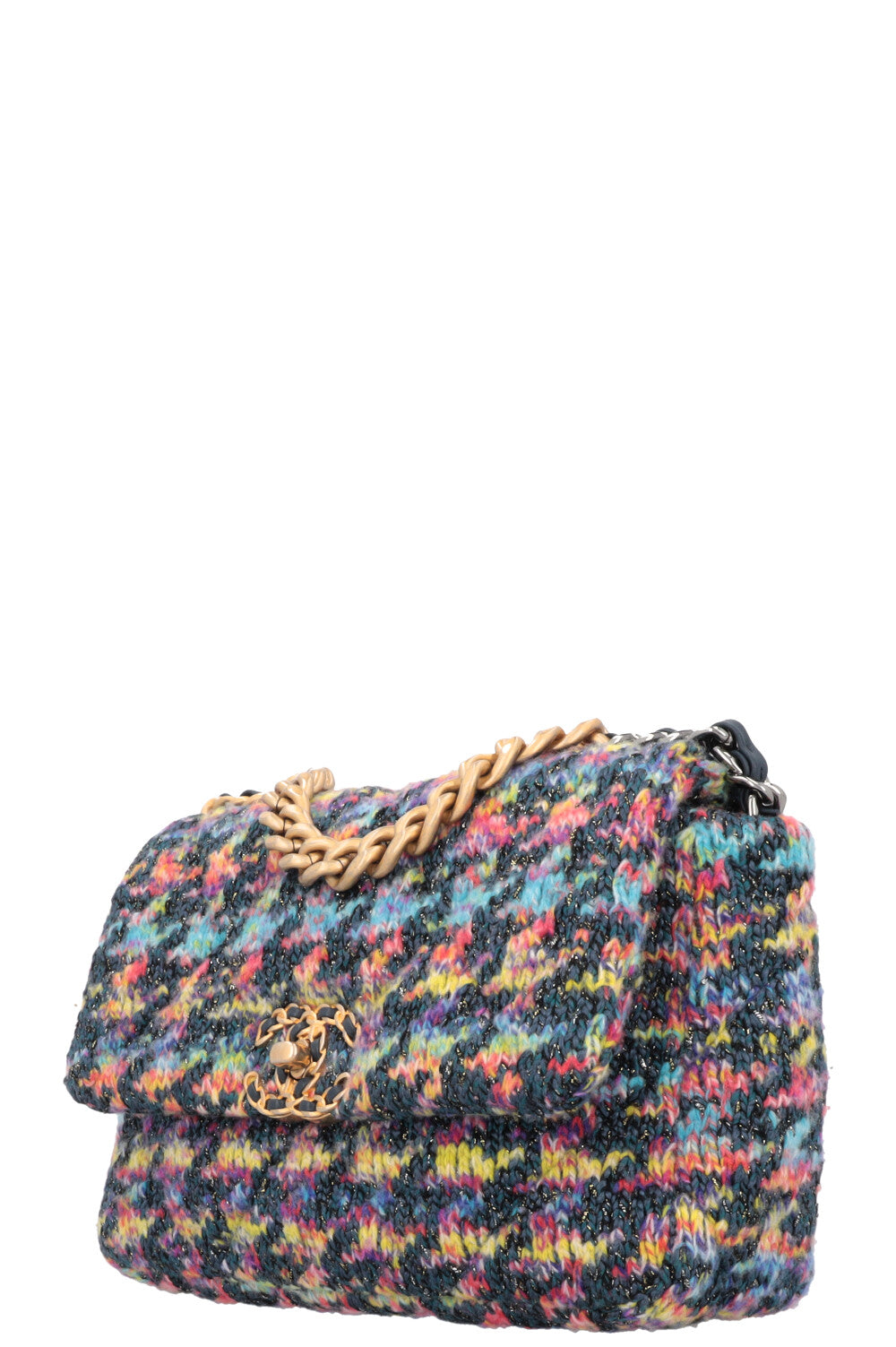 CHANEL Small 19 Knit Crossbody Bag Multicolor REAWAKE