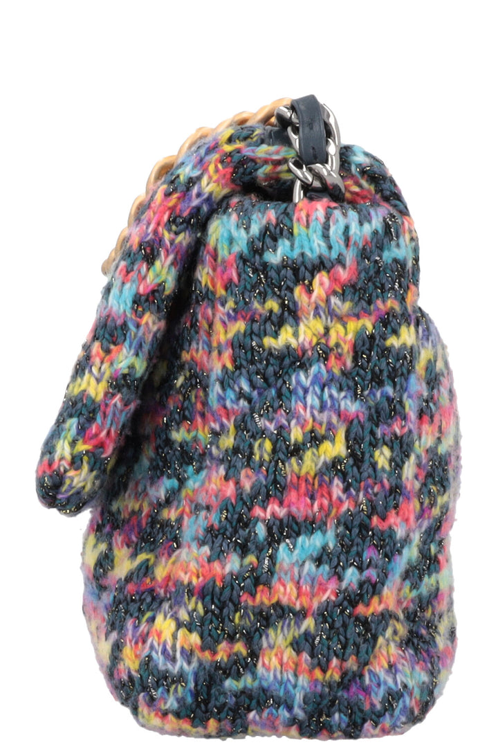 CHANEL Small 19 Knit Crossbody Bag Multicolor