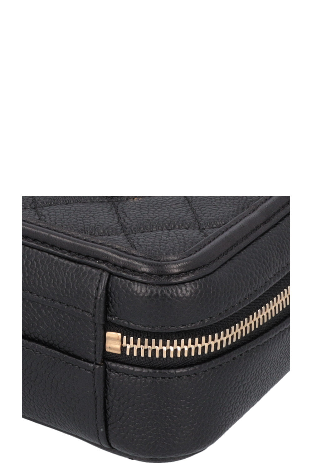 CHANEL Small Filigree Crossbody Bag Caviar Black