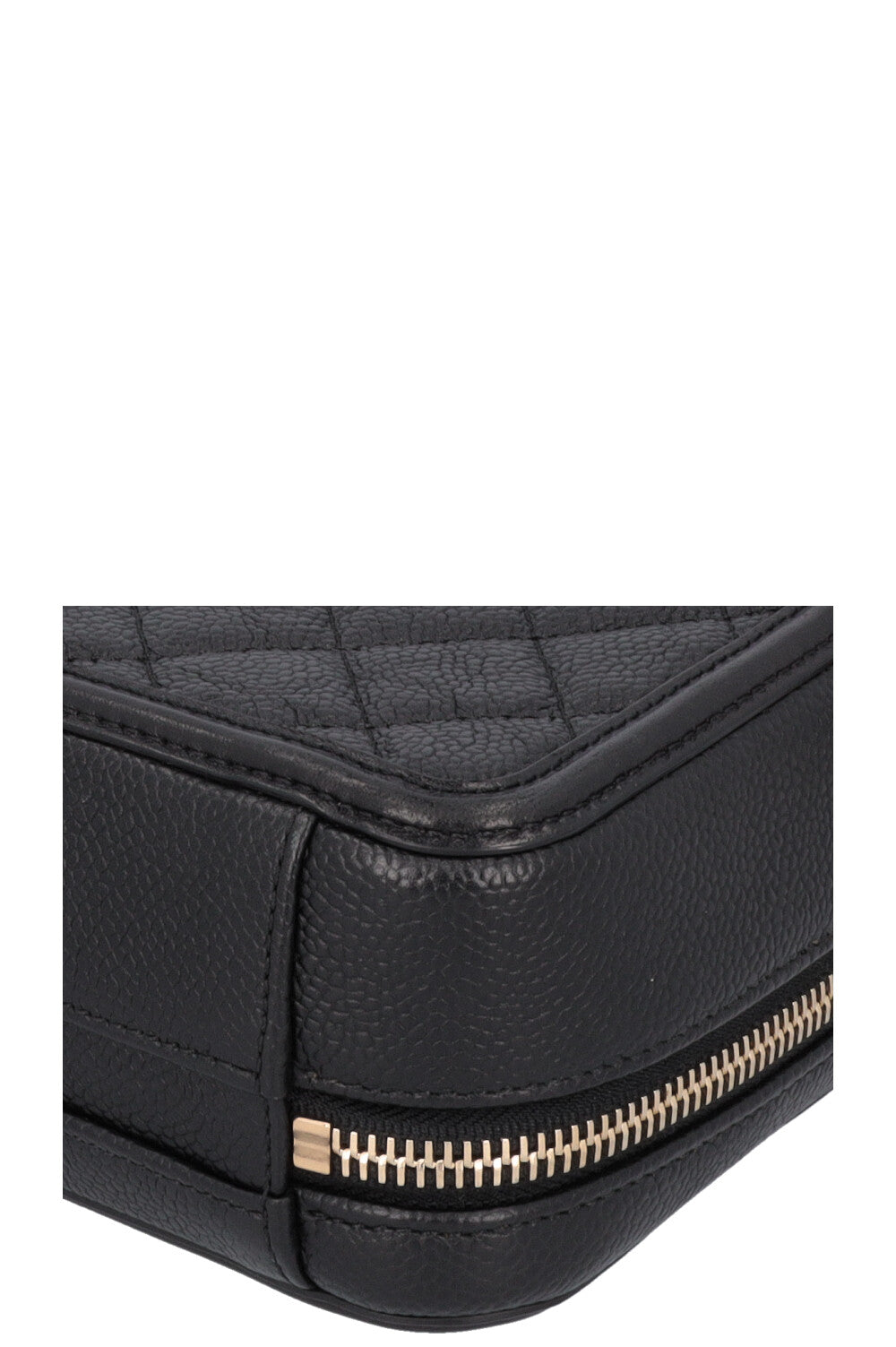 CHANEL Small Filigree Crossbody Bag Caviar Black