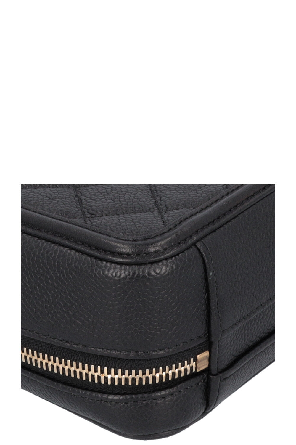 CHANEL Small Filigree Crossbody Bag Caviar Black