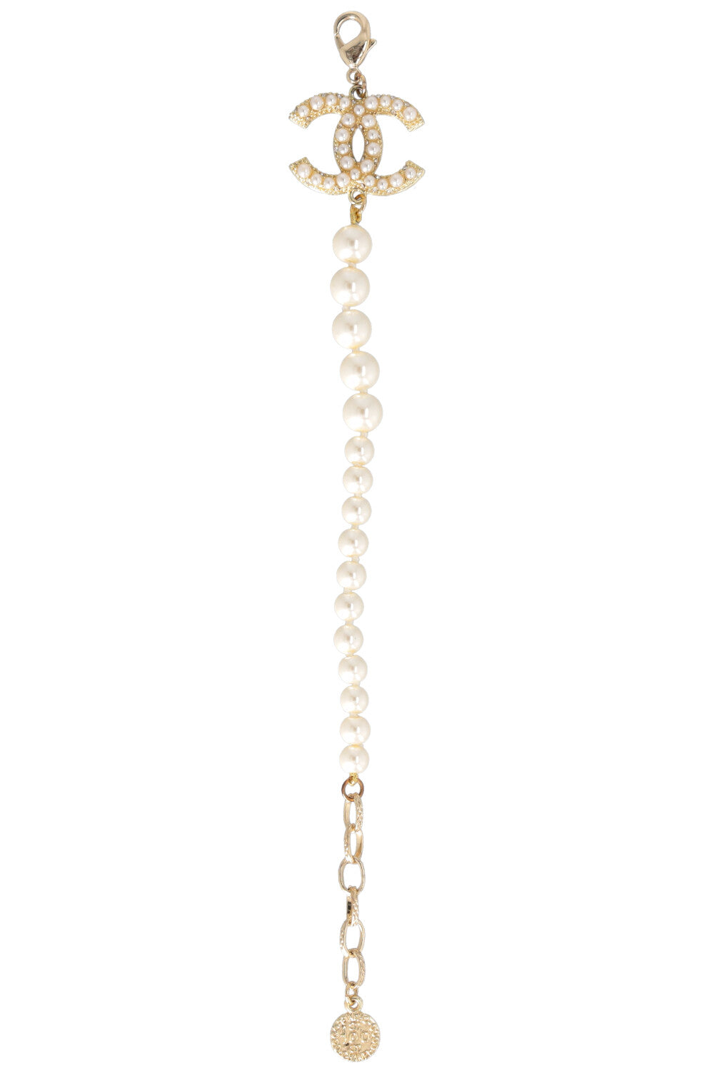CHANEL 2019 CC Faux Pearl Bracelet Gold