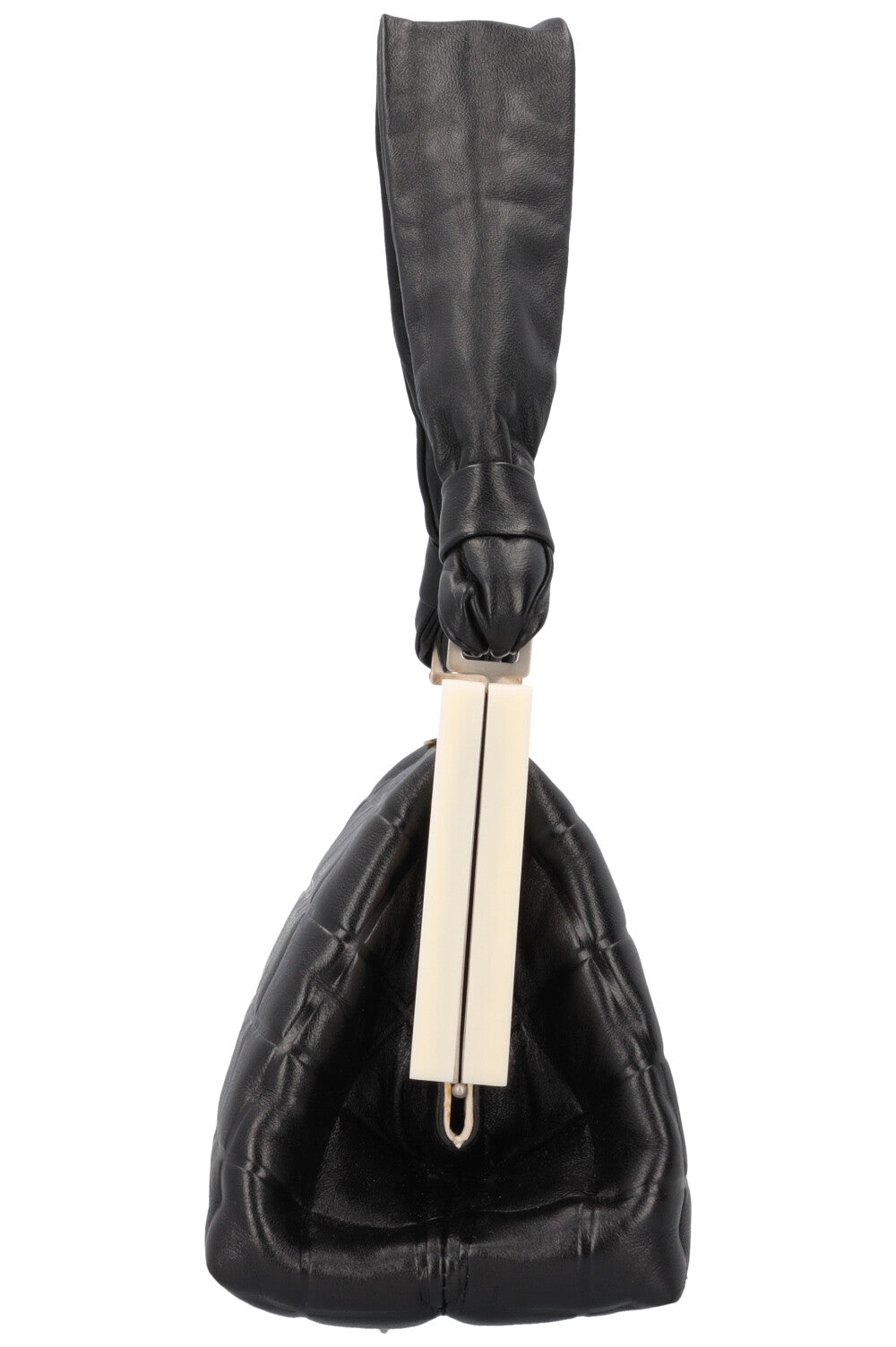 CHANEL 2002 Choco Bar Top Handle Bag Black
