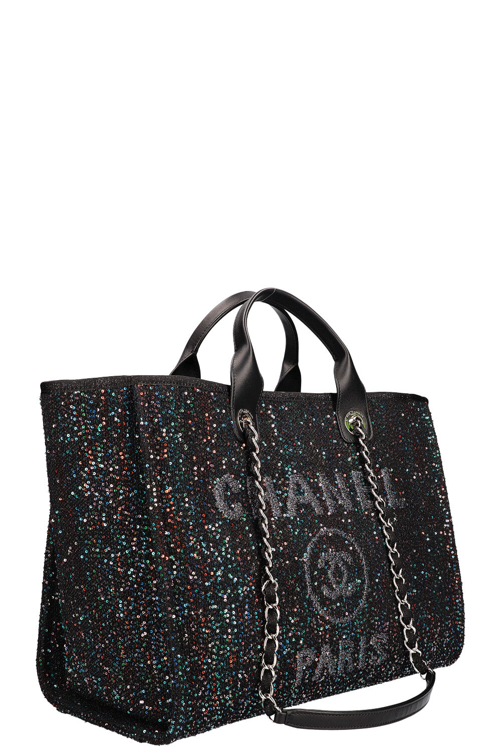 CHANEL 2020 Sac moyen à paillettes Deauville