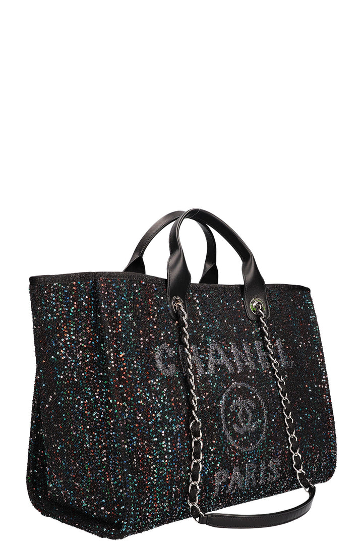 CHANEL 2020 Sac moyen à paillettes Deauville