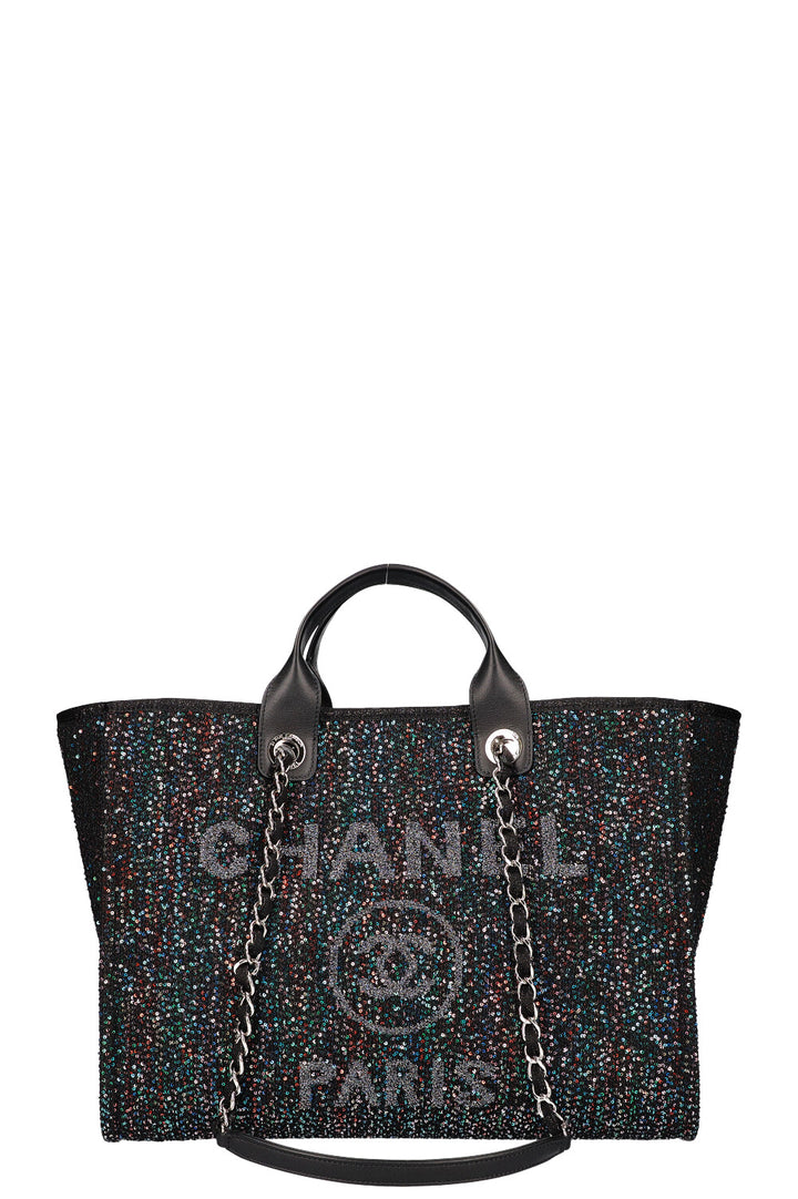 CHANEL 2020 Sac moyen à paillettes Deauville