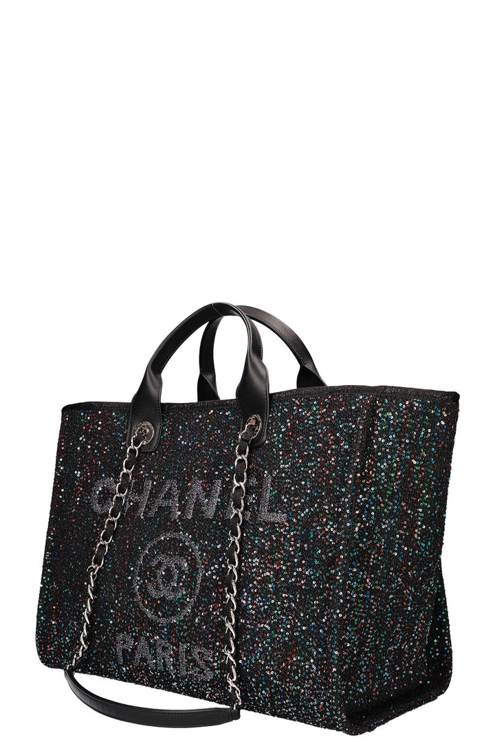 CHANEL 2020 Sac moyen à paillettes Deauville