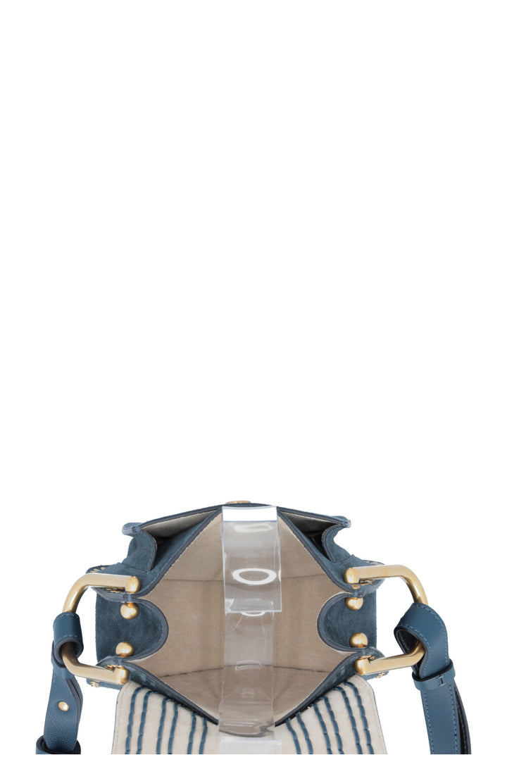 CHLOÉ Hudson Small Bag Suede Petrol