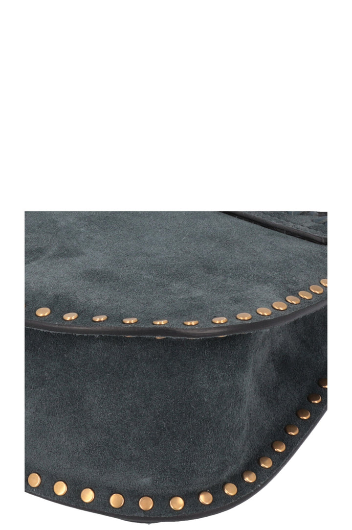 CHLOÉ Hudson Small Bag Suede Petrol