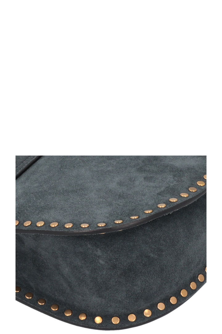 CHLOÉ Hudson Small Bag Suede Petrol