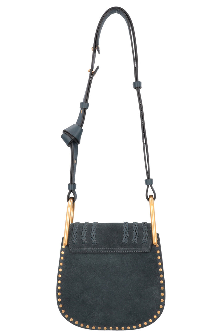 CHLOÉ Hudson Small Bag Suede Petrol