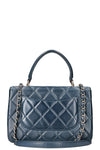 CHANEL Trendy Top Handle Flap Bag Blue