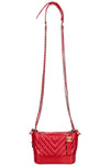 CHANEL Small Gabrielle Bag Chevron Red