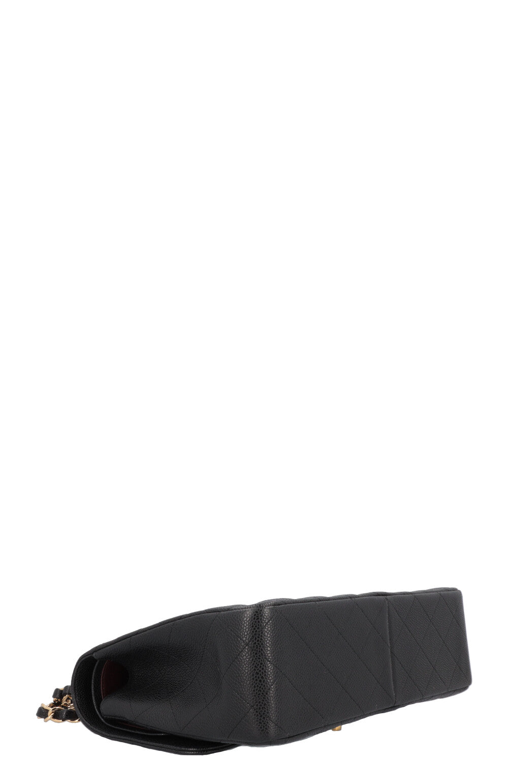 CHANEL Large Double Flap Bag Caviar Black