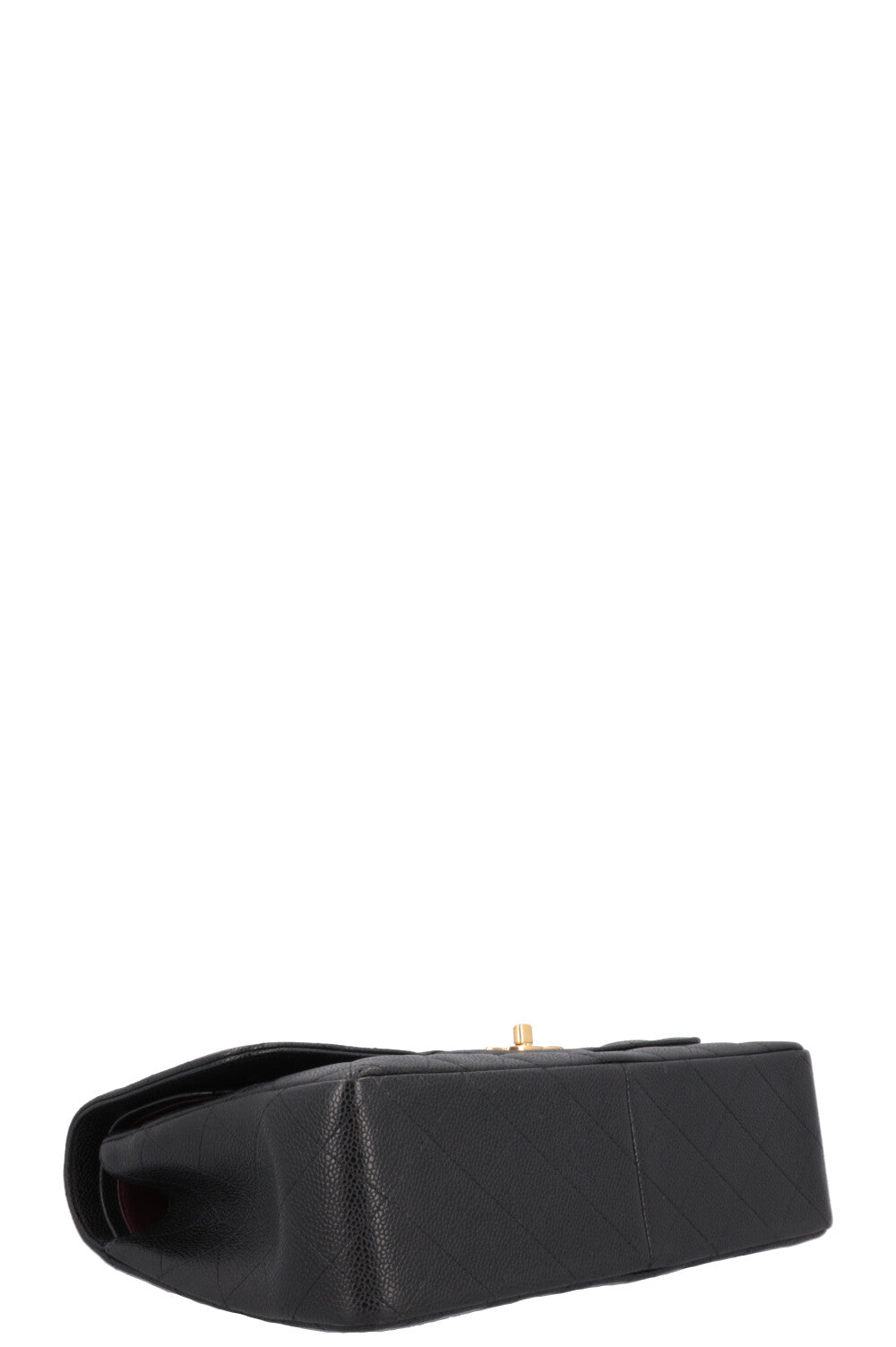 CHANEL Large Double Flap Bag Caviar Black