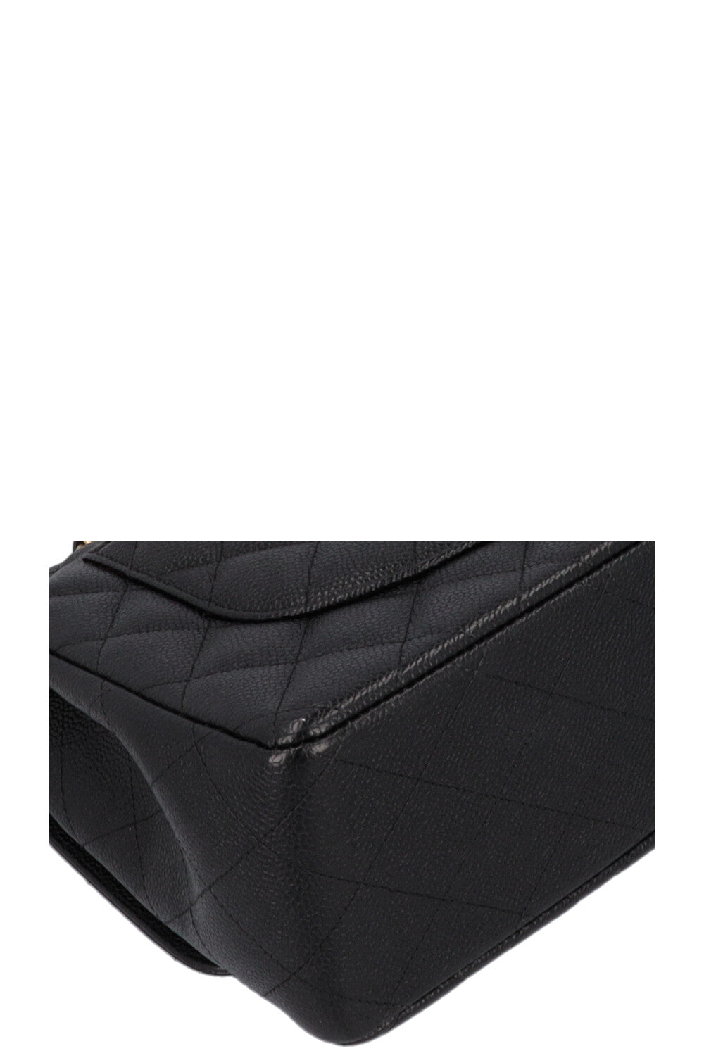 CHANEL Large Double Flap Bag Caviar Black