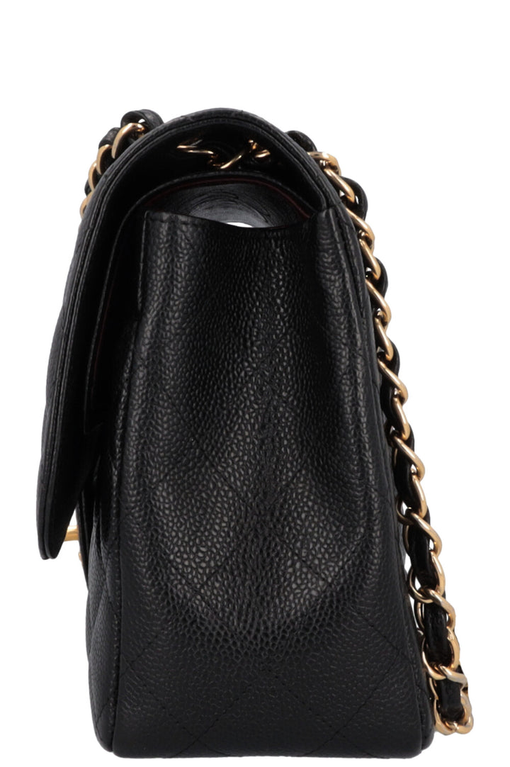CHANEL Large Double Flap Bag Caviar Black