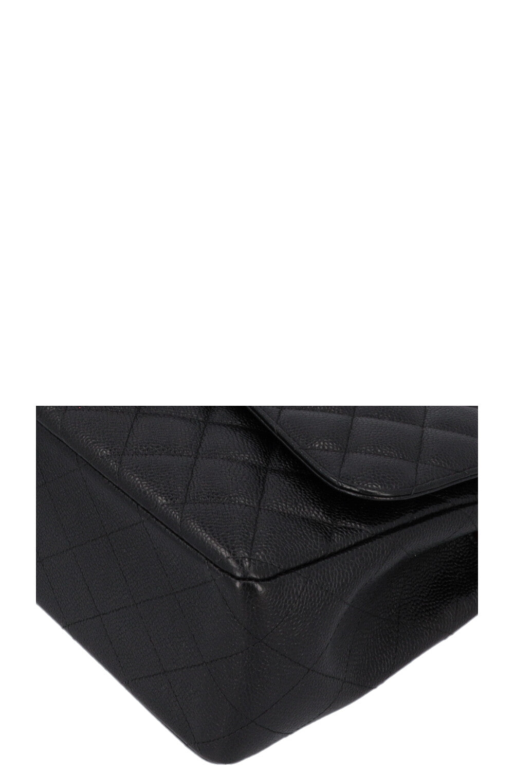 CHANEL Large Double Flap Bag Caviar Black