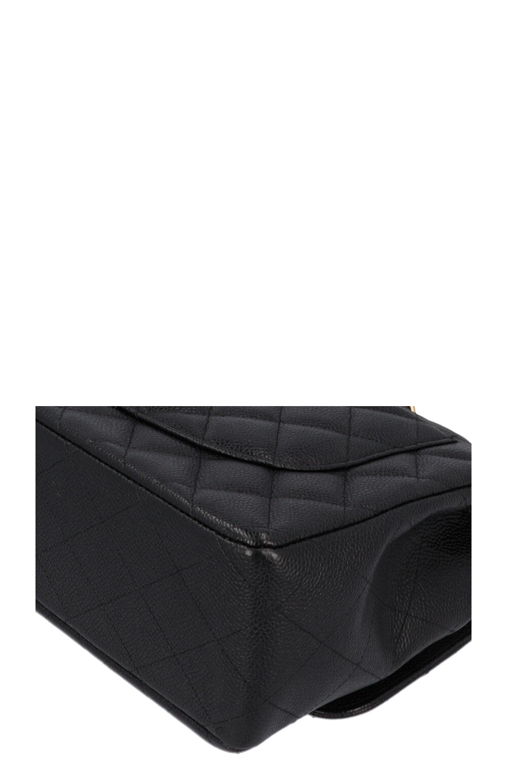 CHANEL Large Double Flap Bag Caviar Black