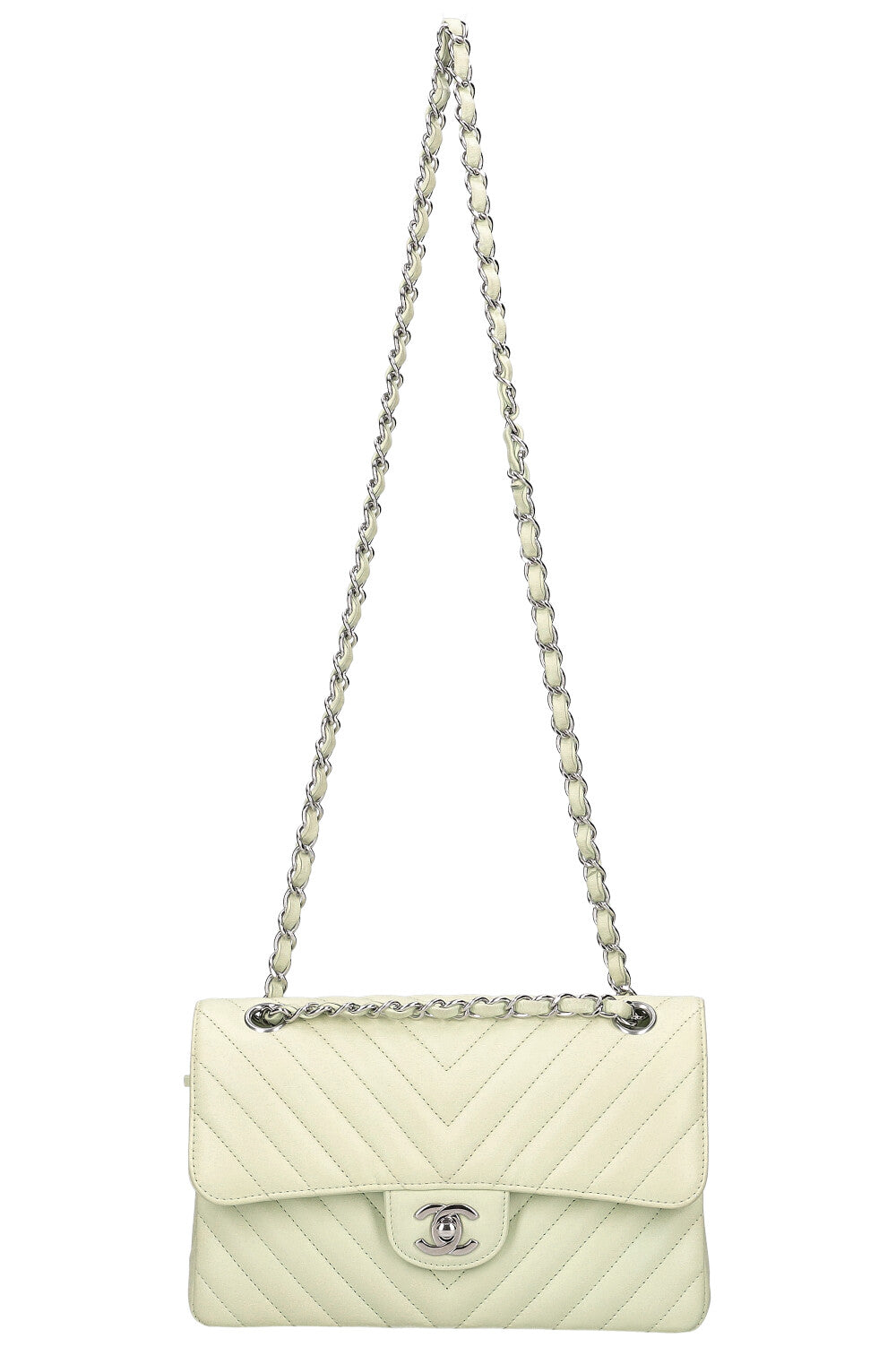 CHANEL Double Flap Bag Chevron