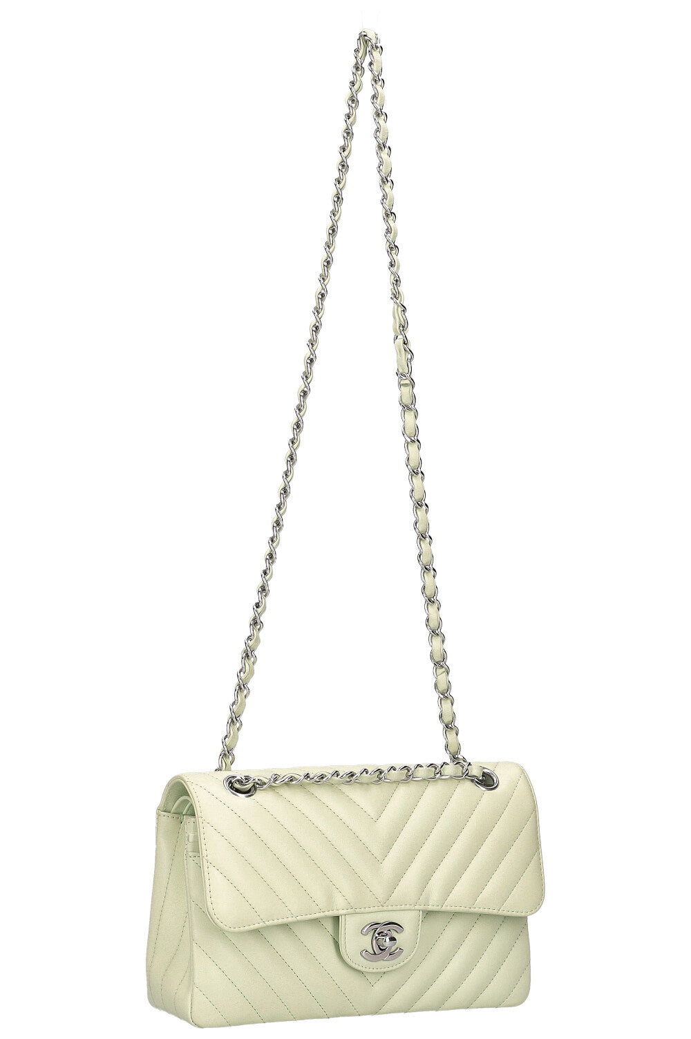 CHANEL Double Flap Bag Chevron