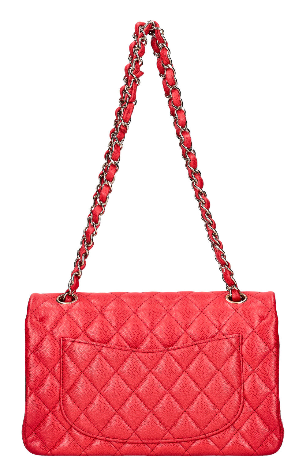 CHANEL Small Double Flap Caviar Berry