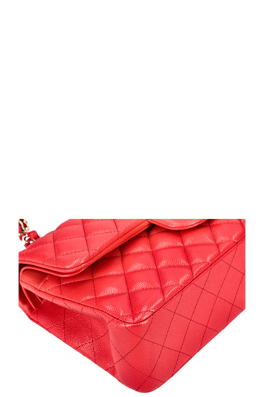 CHANEL Small Double Flap Caviar Berry