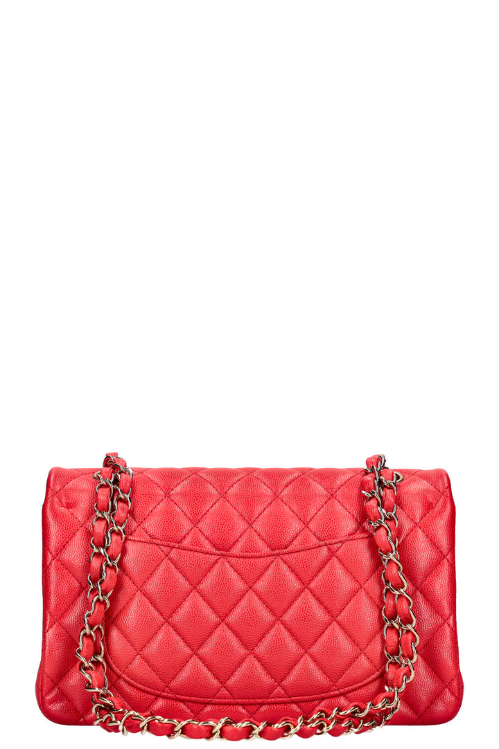 CHANEL Small Double Flap Caviar Berry