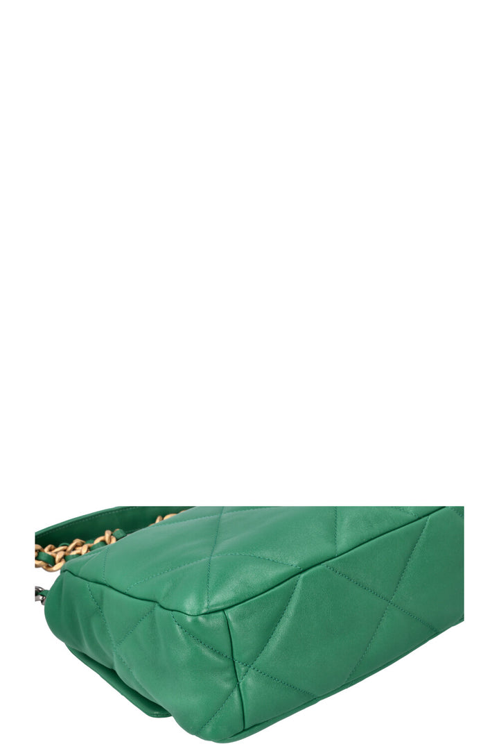 CHANEL 19 Large Bag Green