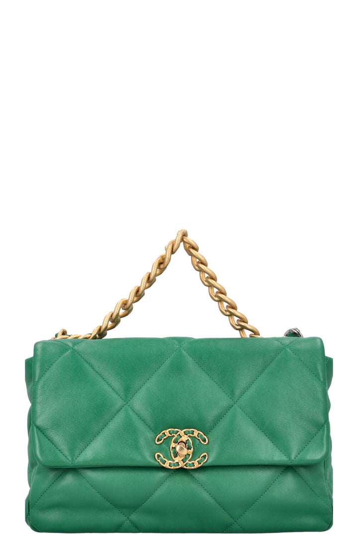 CHANEL 19 Large Bag Green