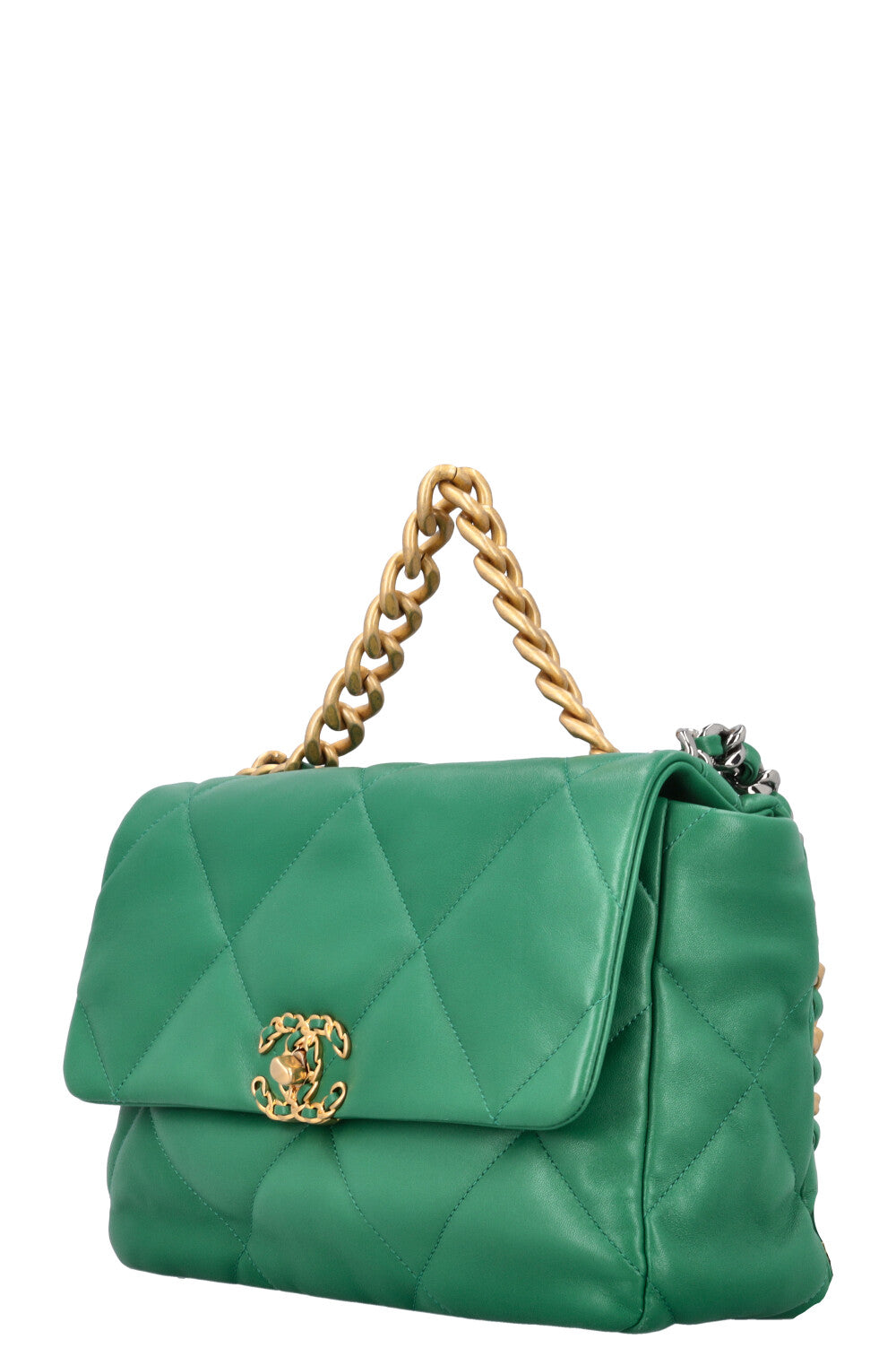 CHANEL 19 Large Bag Green