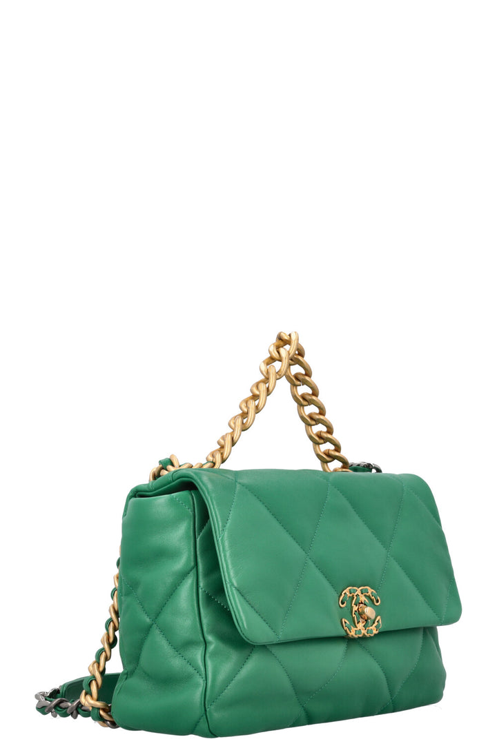 CHANEL 19 Large Bag Green