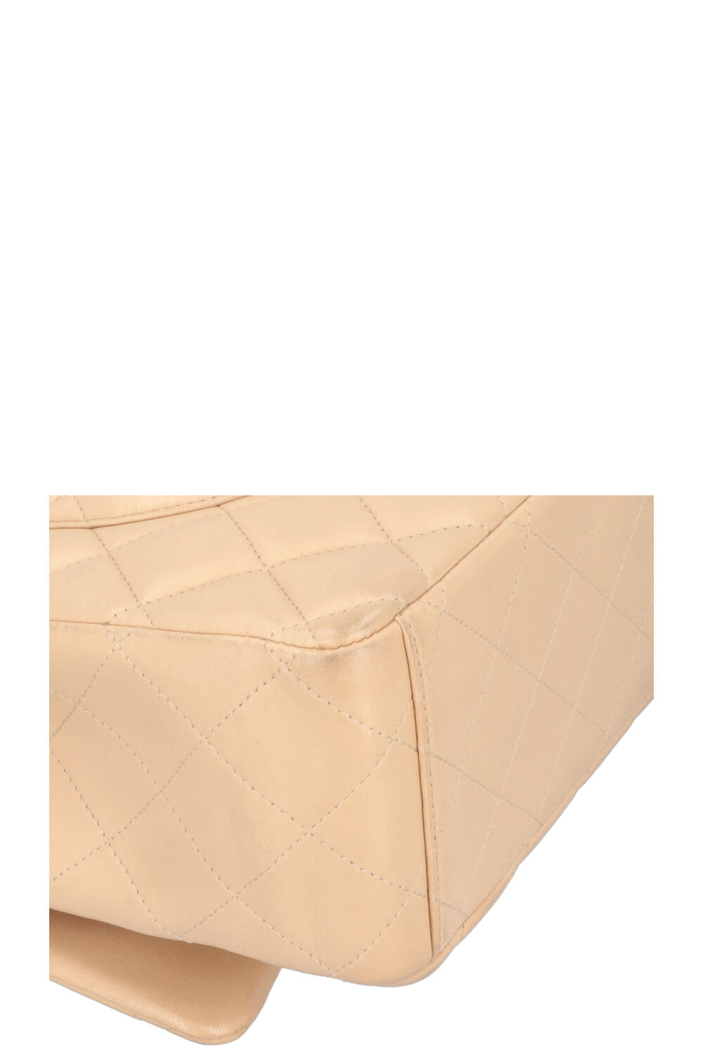 CHANEL Maxi Double Flap Bag Beige