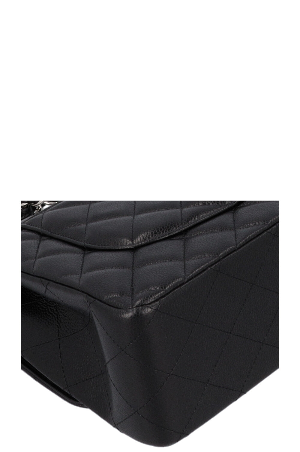 CHANEL Double Flap Large Caviar Black