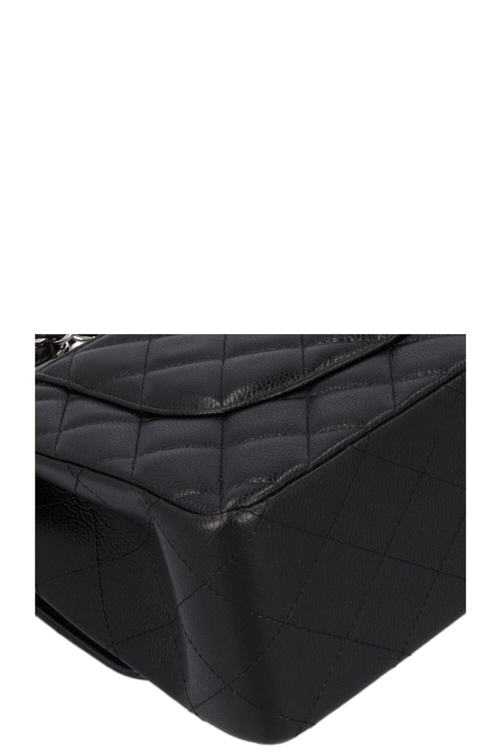 CHANEL Double Flap Large Caviar Black