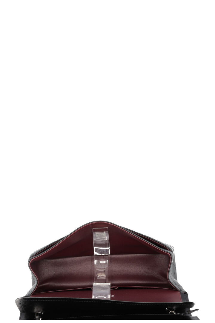 CHANEL Double Flap Large Caviar Black