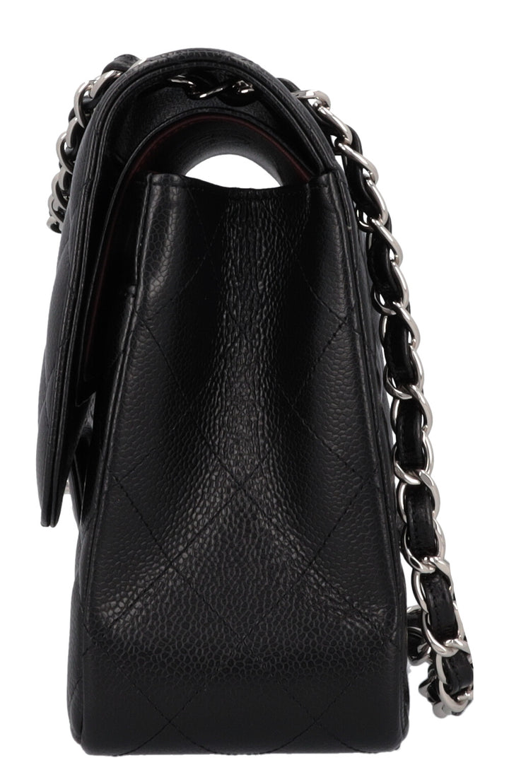 CHANEL Double Flap Large Caviar Black