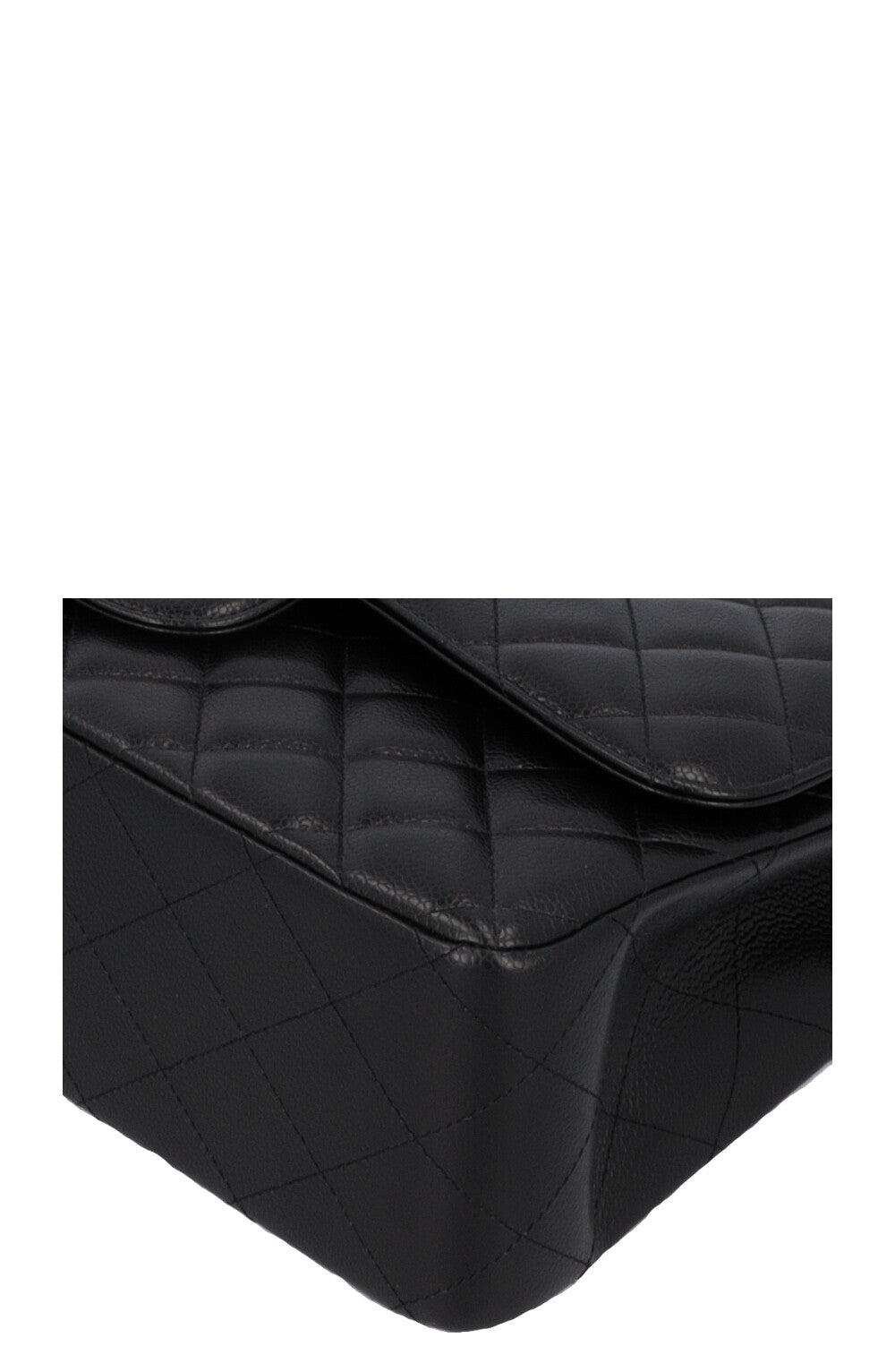 CHANEL Double Flap Large Caviar Black