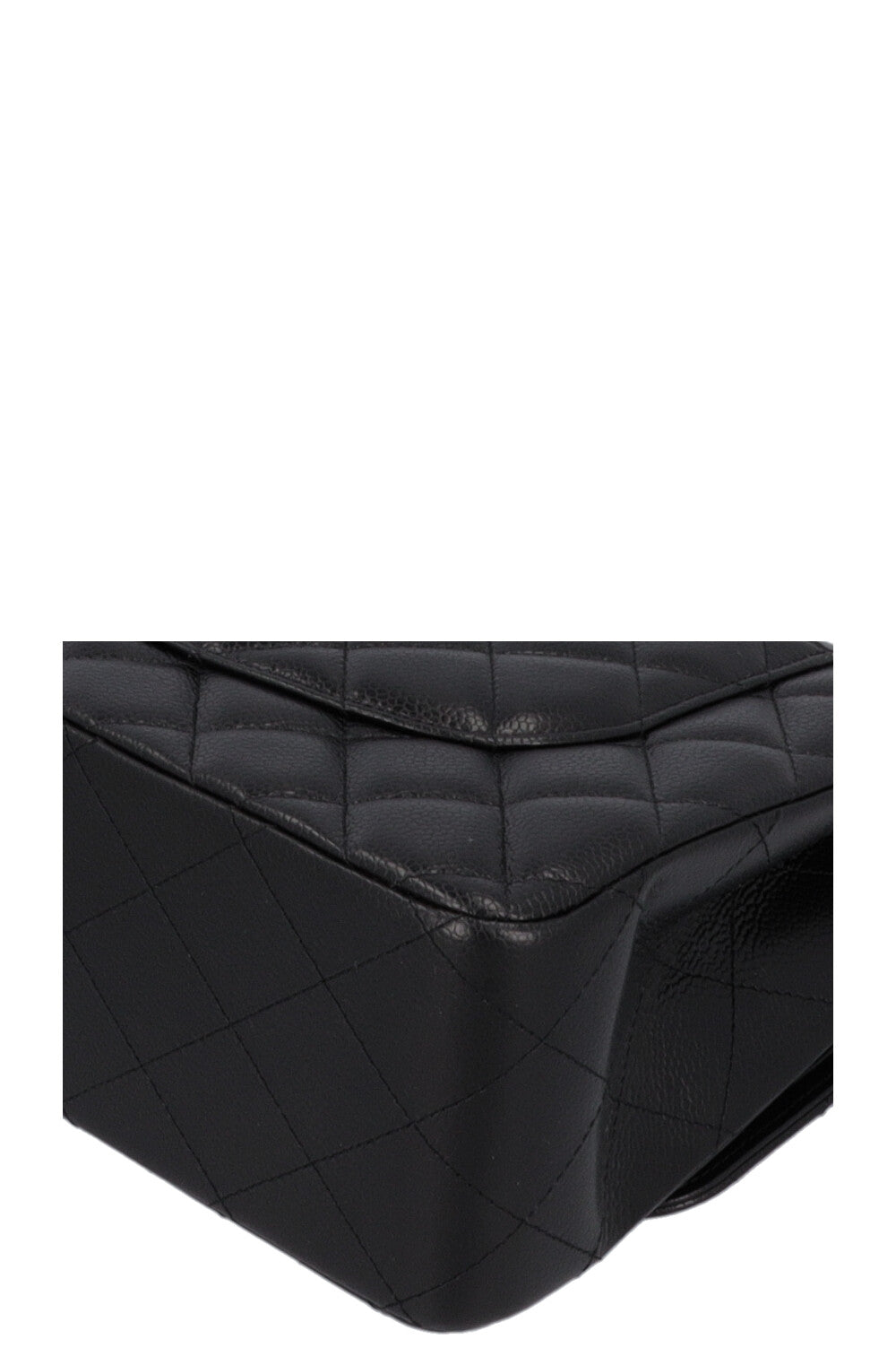 CHANEL Double Flap Large Caviar Black