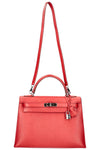 HERMÈS Kelly 32 Epsom Rouge Casaque