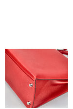 HERMÈS Kelly 32 Epsom Rouge Casaque