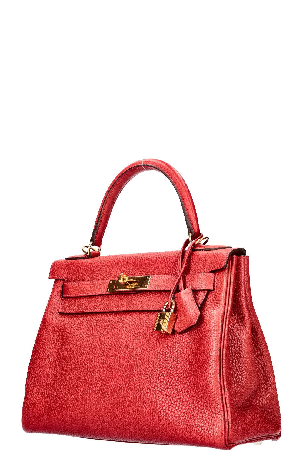 HERMÈS Kelly II 28 Clemence Rouge Casaque